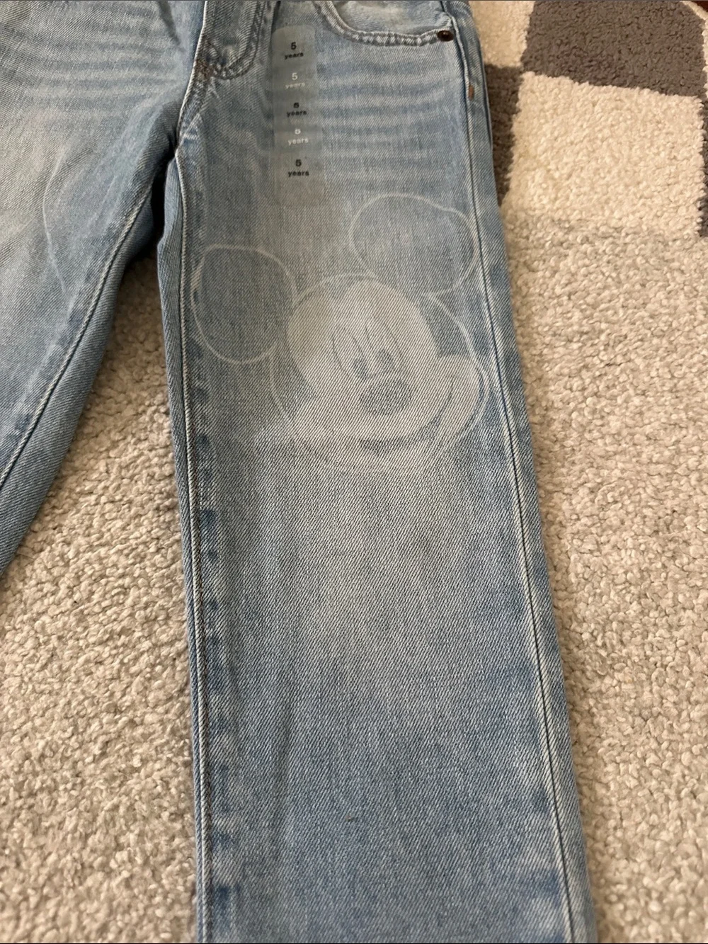Boys Mickey Mouse denim pants